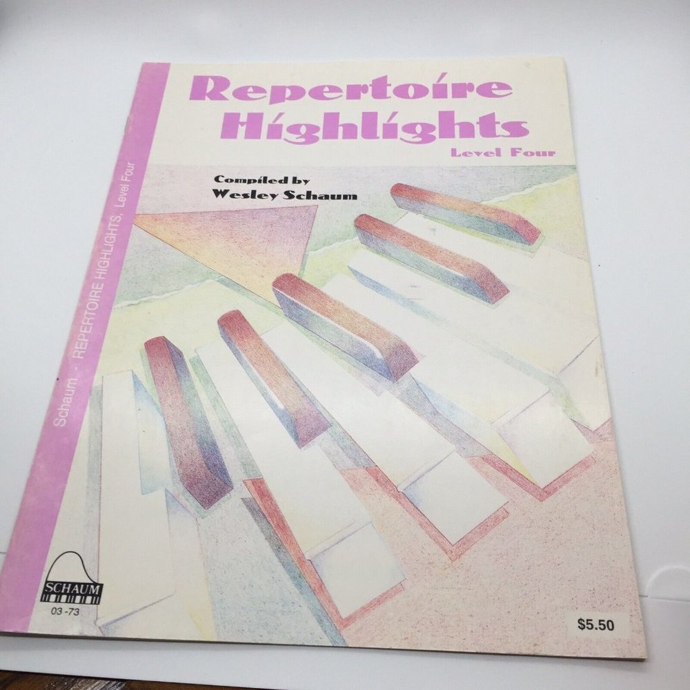 Schaum #03-73 Piano Repertoire Highlights Level Four Compiled by Wesley Schaum
